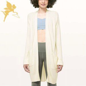LULULEMON Still at Ease Draped Cardigan in Cream